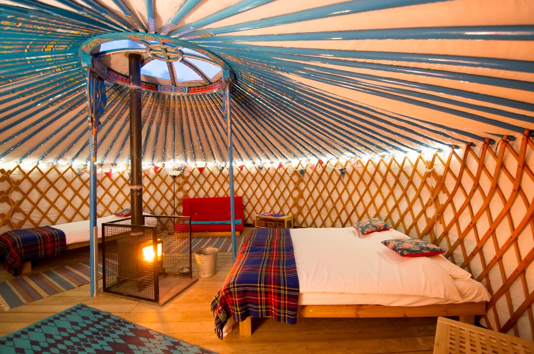 Inside a Yurt